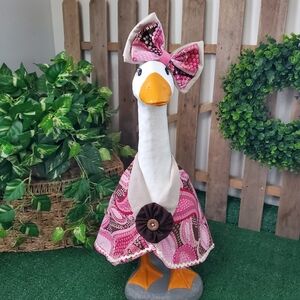 Porch Goose Outfit Large Concrete Goose Clothes